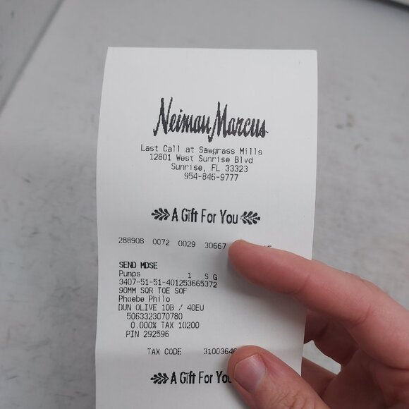 PHOEBE PHILO Nappa Green Olive Square Toe Pump Heel Shoe - Picture 2 of 12